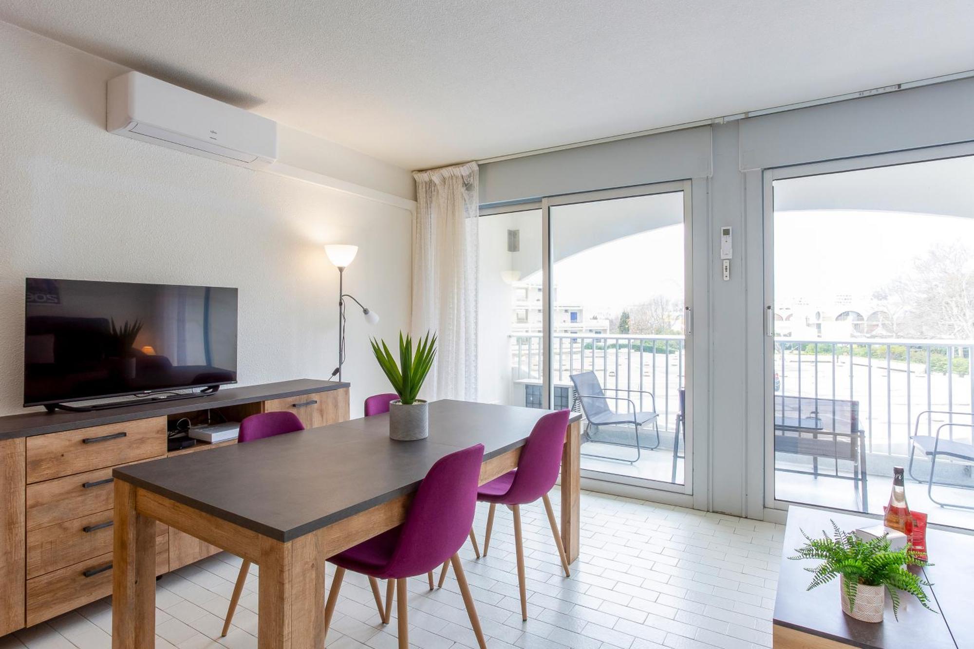 Chez Edouard 362 - Superbe Appartement En Premiere Ligne De La Plage La Grande Motte Exteriör bild